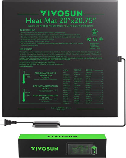 VIVOSUN Durable Waterproof Seedling Heat Mat 48" x 20.75" UL & MET-Certified Warm Hydroponic Heating Pad for Germination, Indoor Gardening, Greenhouse - Image 10