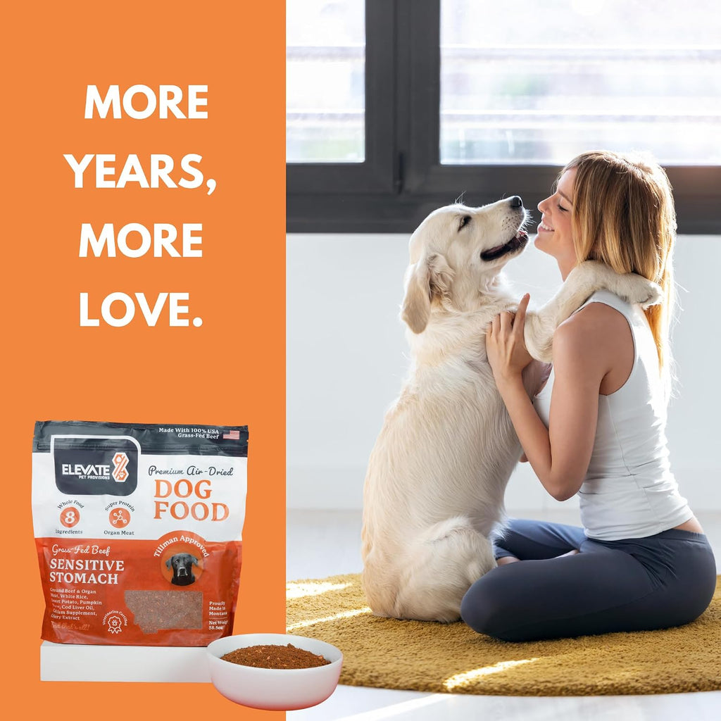 Sensitive Stomach Dog Food - 100% Human Grade Air Dried Dog Food - All Natural - USA Grass Fed Beef - Limited Ingredient, Dehydrated - Complete Meal or Topper - Beef - Sample Bag - Image 9