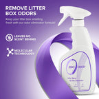 Zero Odor 16 ounce pet litter deodorizer spray bottle label close up