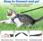 Breathable soft mesh cat walking vest in extra small size