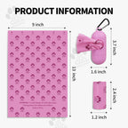 Lavender scented pet waste bags rolls with clip on leash holder for dogs and cats.