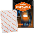 WarmSpark Adhesive Body Warmers packaging front view showing ten pack disposable air activated heat patches.
