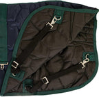 Close-up of the 300g poly-fill insulation and contoured hip darts on Country Pride stable sheet