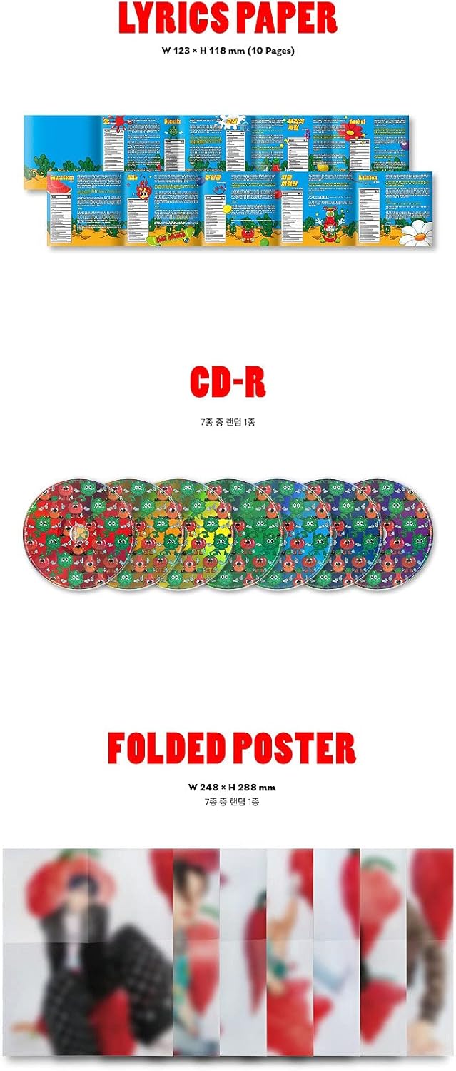 Authentic imported Korean pop collectible card set packaged with the SMK1250 music disc.