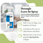 Showseason leave in conditioner spray for pet grooming and tangle removal