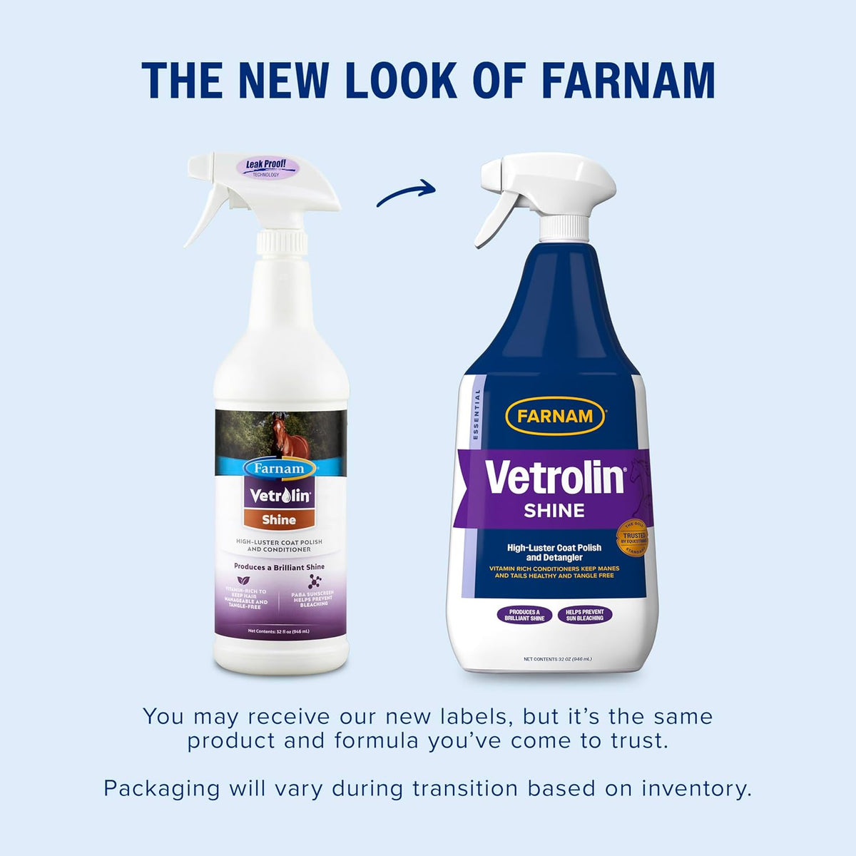 Farnam Vetrolin Shine coat polish spray front view