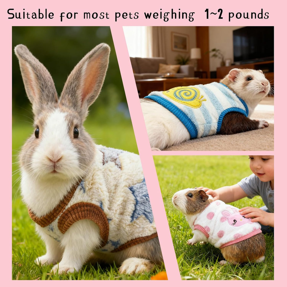 RISESAILS winter clothes for ferrets and chihuahuas packaging view