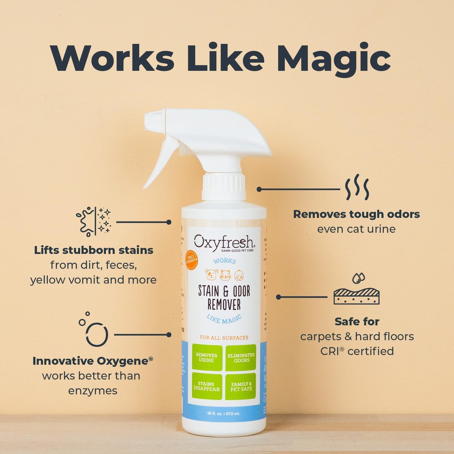 Non toxic pet safe floor cleaner spray being applied to hardwood flooring.