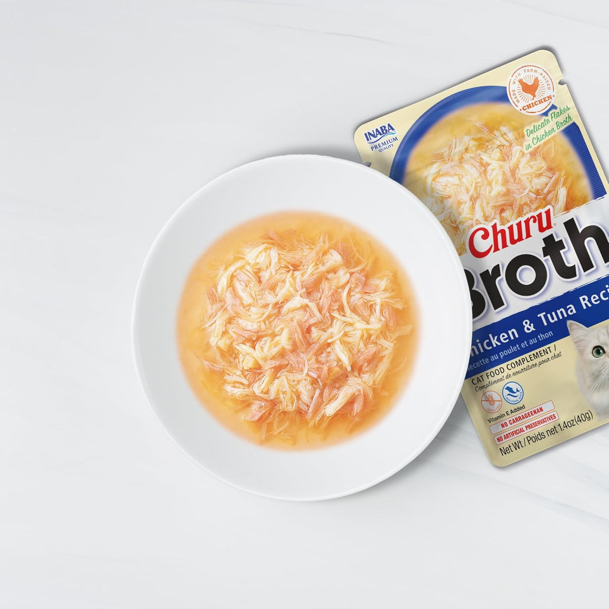 Inaba Churu Broth pouches for cats 24 count pack