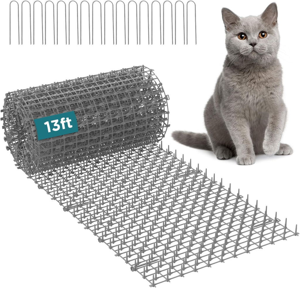 Petfolio 12 Pack Scat Mat for Cats - 16 x 8 Inch Cat Deterrent Mat with Spikes with 1 Inch Spikes, 6 Garden Staples & 10 Zip Ties. Pet Training Mat for Cat Repellent Indoor & Outdoor - Image 9