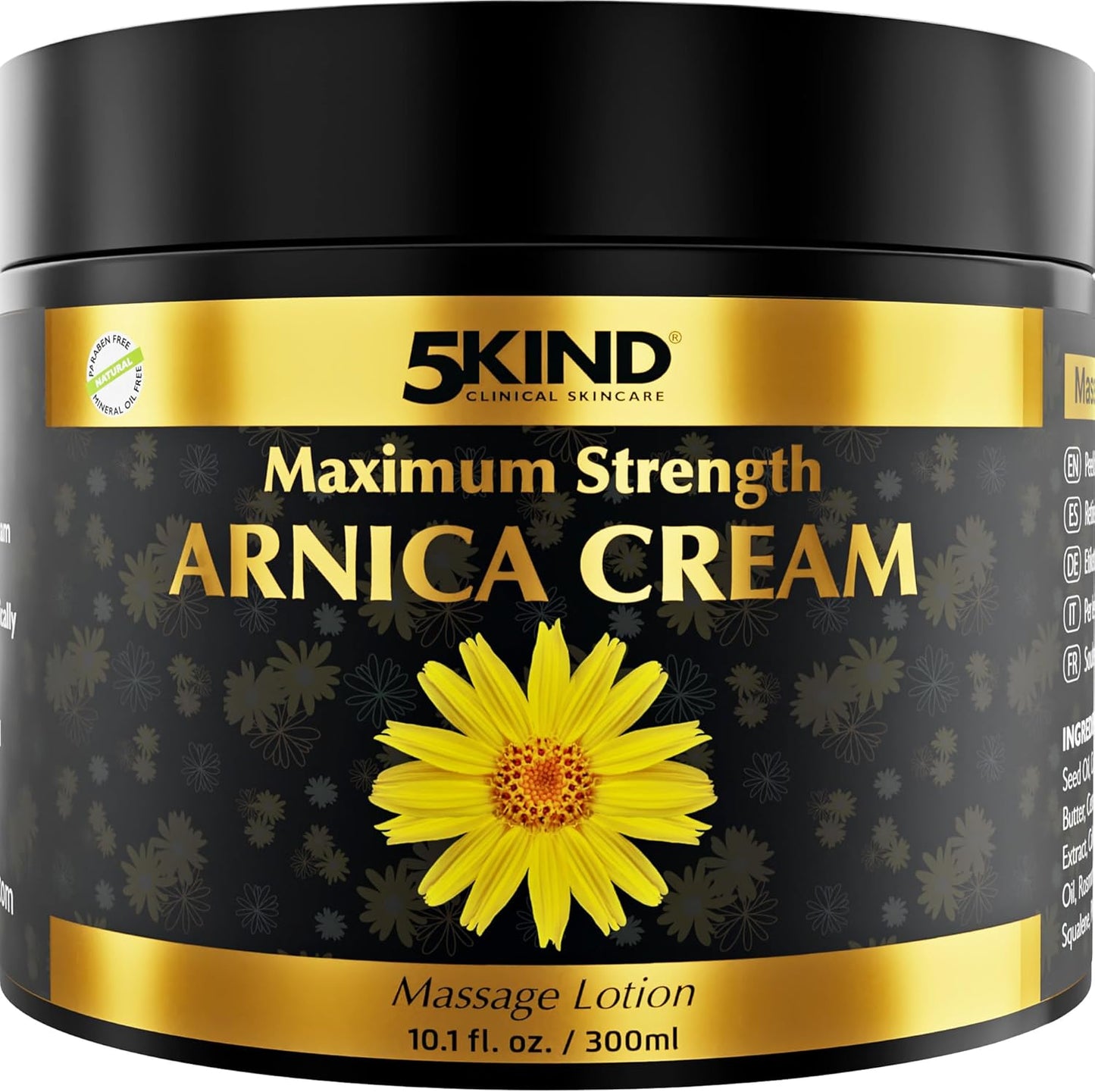 5kind Clinical Skincare Extra Strong Arnica Cream front view bottle