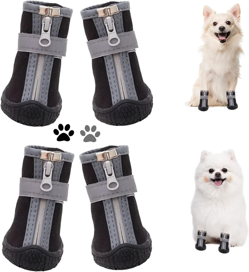 Set of 4 dtyxpet dog boots for small breeds and puppies