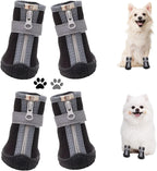 Set of 4 dtyxpet dog boots for small breeds and puppies