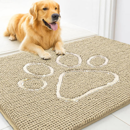 MudGuard Mat absorbent microfiber mat used under pet food and water bowls