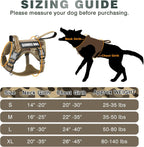Reflective nylon dog harness being adjusted for a secure snug fit.