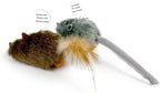 Safe soft plush indoor feline hunting toy for teeth protection