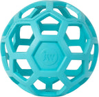 JW Pet Hol-ee Roller blue large dog puzzle ball front view