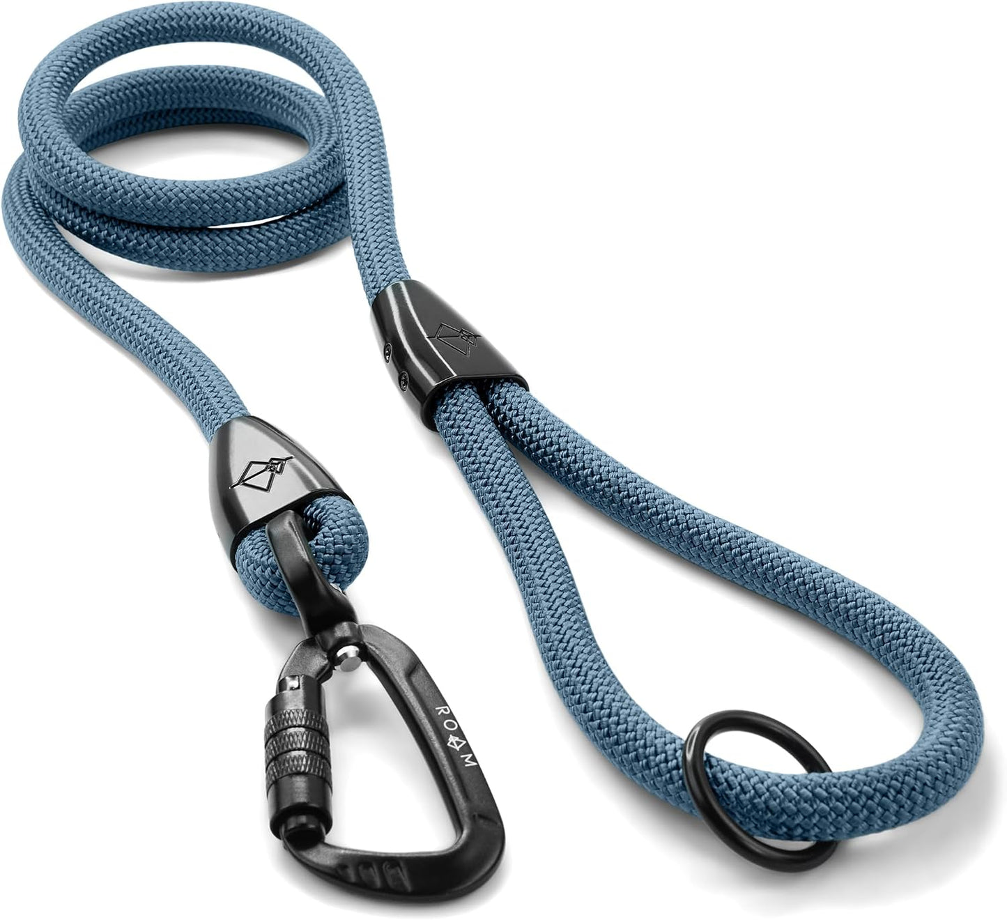 Made To Roam Premium Explorer Leash front view premium climbing rope dog leash