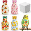 Grevosea reusable bird diaper front view with fruit pattern
