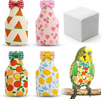 Grevosea reusable bird diaper front view with fruit pattern