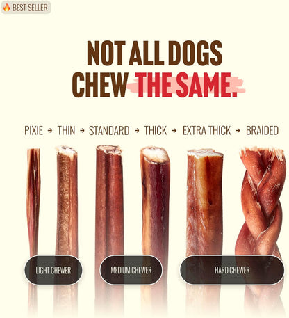 Natural Farm Odor-Free Bully Sticks (4-8", 16oz) ALL-NATURAL Long-Lasting Chews, 100% Beef Pizzle, Grass-Fed, Grain-Free, Hormone-Free, Protein for Muscle Development & Energy, Perfect For Medium Dogs - Image 9