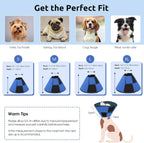 Queenmore lightweight protective pet cone folded flat for storage