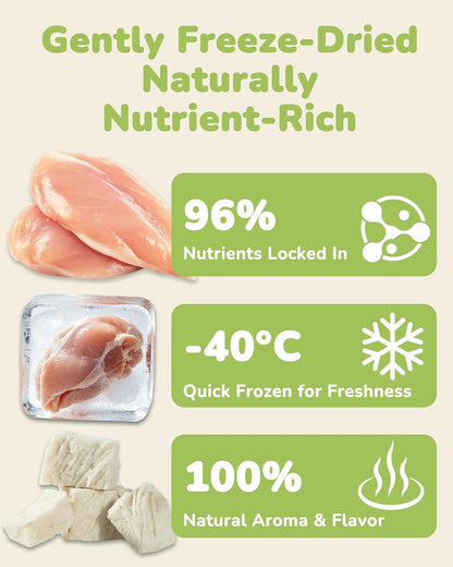 PAWUP grain free high protein chicken training treats for dogs and cats