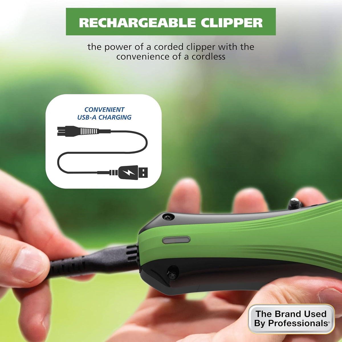 Lithium ion pet hair trimmer with adjustable taper lever for detailed grooming