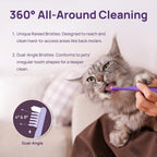 Professional pet dental care brush for daily use