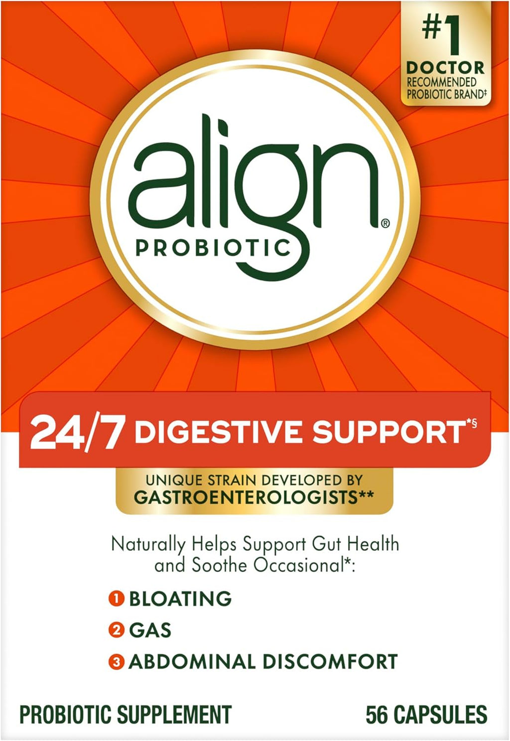 Align Probiotic lifestyle and daily use capsule pack