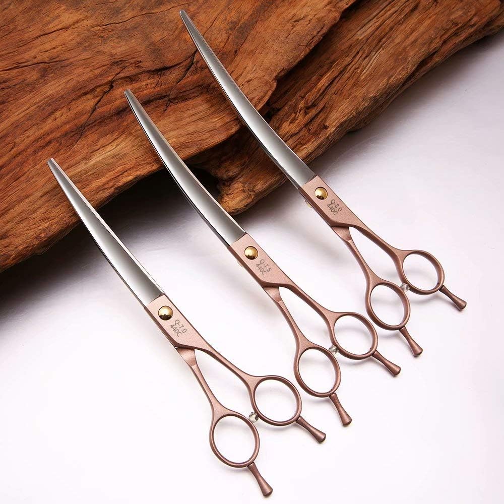 Professional pet hair styling shears for trimming paws and ears