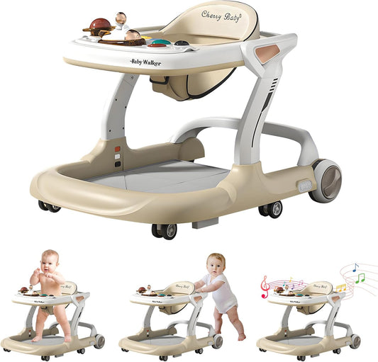Qpwopngas baby walker with music and lights front view