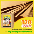 T Torto9 disposable bottom liners in use inside large bird cage