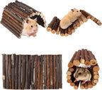 Hamiledyi Hamster Bridge Wood Hamster Climbing Ladder Rat Ladder Bridge Small Animals Cage Accessories for Dwarf Syrian Hamster Mice Gerbils Sugar Glider Rat (21.7x3.5IN) - Image 9