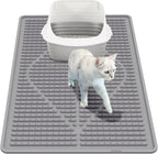 Mofason Cat Litter Mat XXL - Waterproof Kitty Litter Box mat for Floor - Extra Large Pet Trapping Litter Rug Pad - Silicone Cat Supplies & Accessories for Indoor Cats (38" x 25") -Grey - Image 12