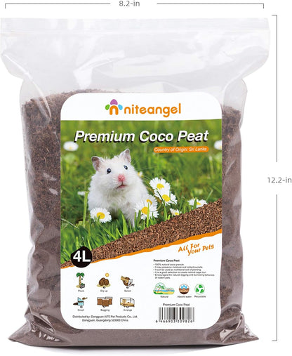 Side view of 4 Liter Niteangel small animal bedding bag