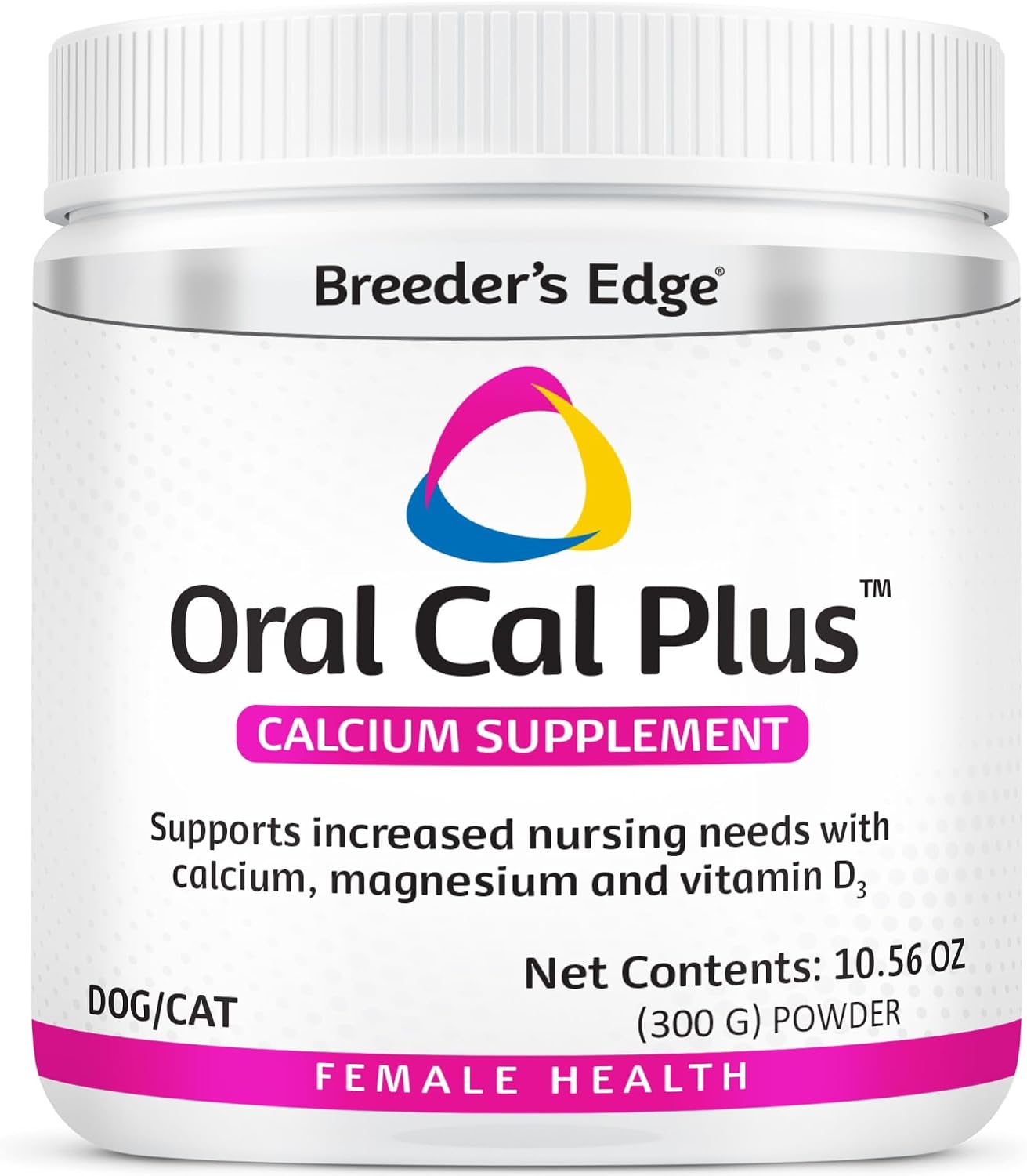 Product packaging with clear branding for Breeder's Edge