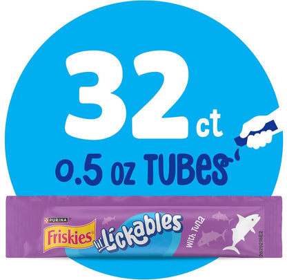 Purina Friskies Lil' Lickables with Tuna Lickable Cat Treats - 16 oz (Pack of 32) - Image 10