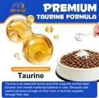Puravita feline taurine dietary supplement container with measuring scoop