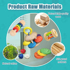 Polished wooden pet chew accessories for guinea pigs showing smooth edges