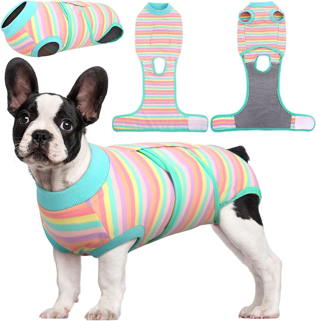 Kuoser Recovery Suit for Dogs Cats After Surgery, Professional Pet Recovery Shirt Dog Abdominal Wounds Bandages, Substitute E-Collar & Cone,Prevent Licking Dog Onesies Pet Surgery Recovery Suit - Image 12