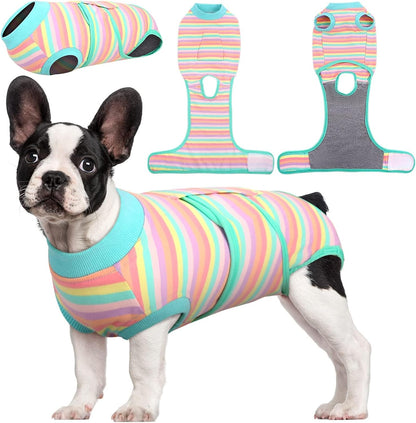 Kuoser Recovery Suit for Dogs Cats After Surgery, Professional Pet Recovery Shirt Dog Abdominal Wounds Bandages, Substitute E-Collar & Cone,Prevent Licking Dog Onesies Pet Surgery Recovery Suit - Image 12