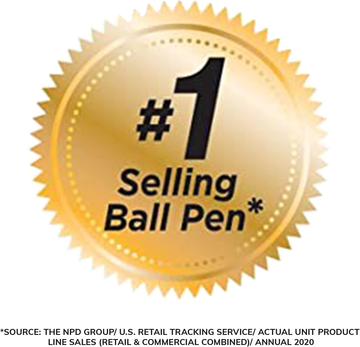 BIC Round Stic Xtra Life Black Ballpoint Pens, Medium Point (1.0mm), 10-Count Pack of Bulk Pens, Flexible Round Barrel for Writing Comfort, No. 1 Selling Ballpoint Pens - Image 4