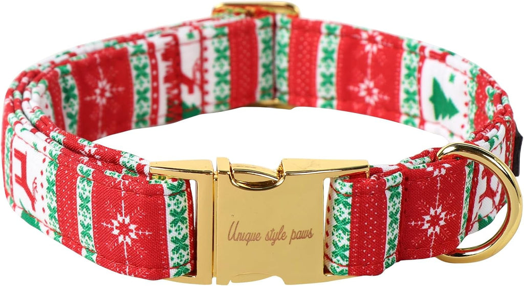 Unique Style Paws Dog Collar With Metal Buckle - Red Rose Flower Gift for Small, Medium, Large Boys Girls Dogs - Durable and Cute - Image 14