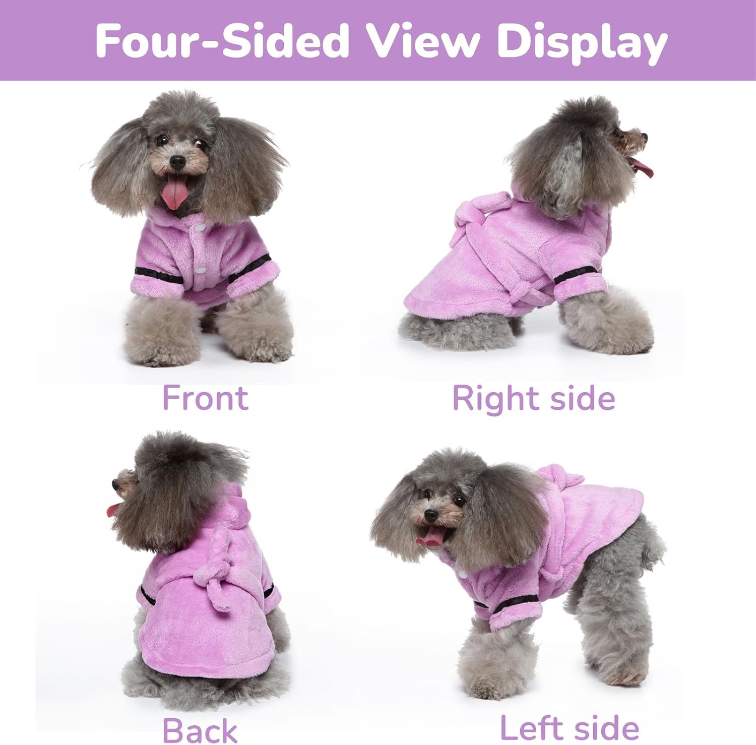 Side view of cat wearing soft Petyoung pet nightwear