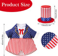 Avxdbr 2 piece independence day goose clothing with red white and blue star pattern
