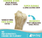 Raw Paws long lasting dog treats highlighting the tight layers of premium pressed all natural water buffalo hide.