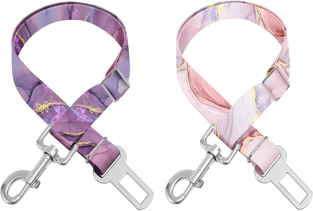 Adjustable pet cat and Dog car seat BeltThe Lanyard is Flexible and Adjustable from 20 to 33 inches (Floral) - Image 10