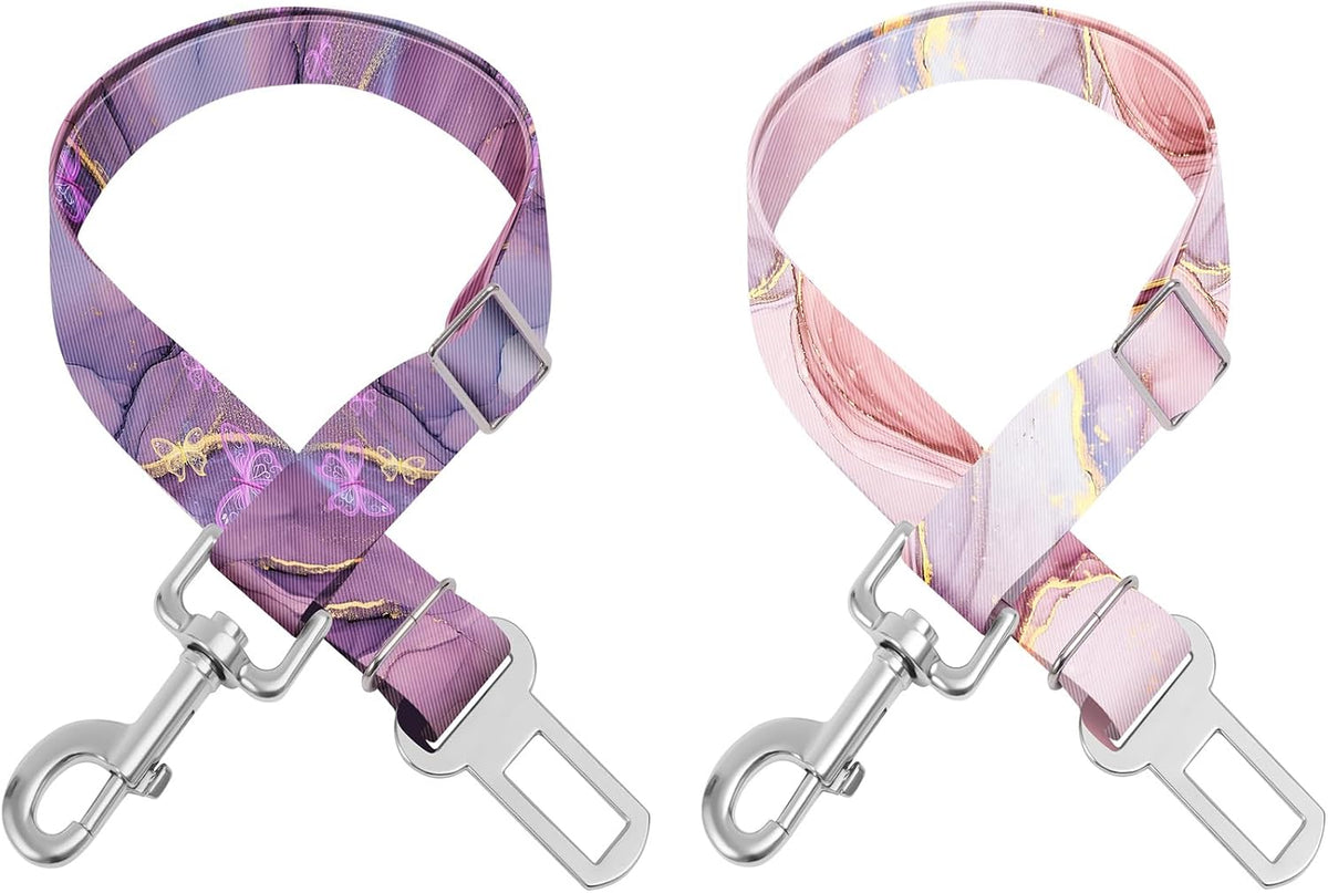 Adjustable pet cat and Dog car seat BeltThe Lanyard is Flexible and Adjustable from 20 to 33 inches (Floral) - Image 10
