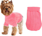 Dog Sweaters for Small Dogs Girl Boy, XS Yorkie Sweaters XXS Puppy Doggie Sweater Winter Warm Dog Turtleneck Knitwear Pullover for Chihuahua Fall Winter Cold Weather,Cyan-Blue S - Image 9